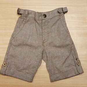 Fore Axel & Hudson houndstooth brown golf shorts.